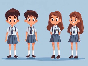 小学生人物设计