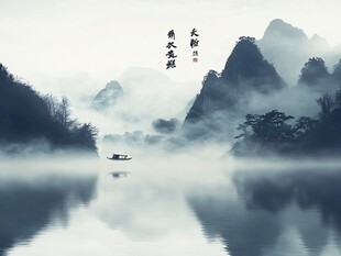 大江湖畔禅意山水