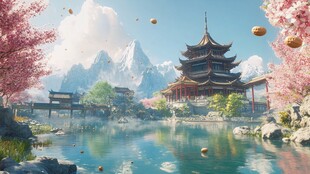 游戏山水场景