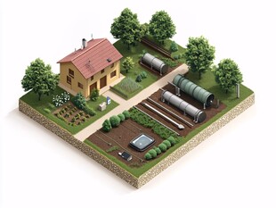 农家院落微场景