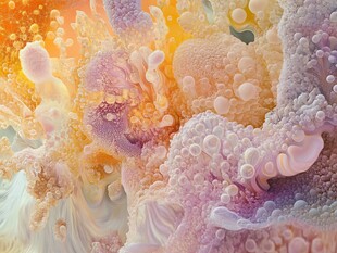 肌理彩色流体背景