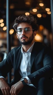 优雅高贵帅气人像