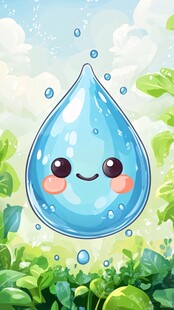原创卡通水滴形象