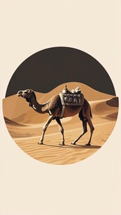 阿拉善旅游宣传插画