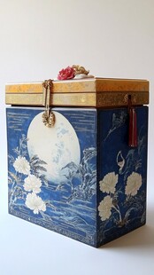 青花月饼盒