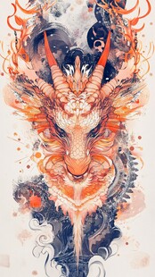 创意五行神兽插画