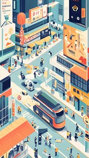 置地东方广场插画