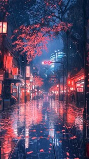 唯美雨景