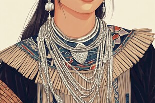 民族女性插画