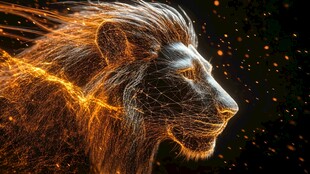 动物创意炫光效果