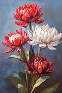 3d立体花卉油画