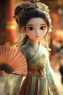 汉服卡通娃娃