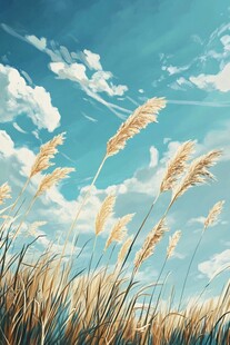 狗尾草插画