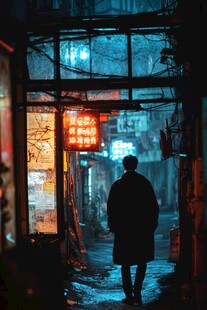 街巷背影