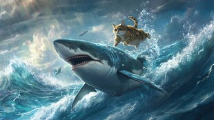 海洋鲨鱼3d画