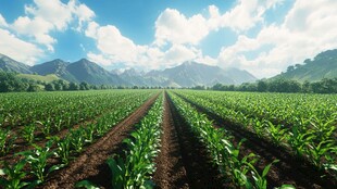 现代化农田场景