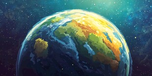 3d地球宇宙星球背景