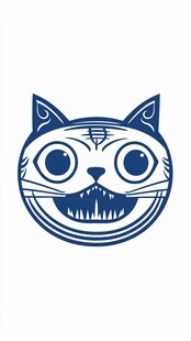 猫头卡通logo