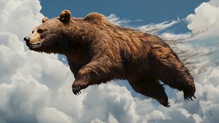 雄壮的动物插画