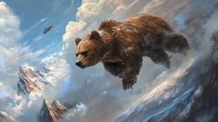 雄壮的动物插画