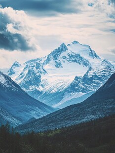 冰川雪山雪峰