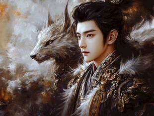 原创手绘古装美男