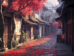红灯笼巷道