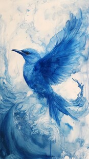 印刷水墨渲染晕染蜡染