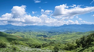 江布拉克刀条岭全景图