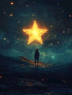 星辰大海男孩背影