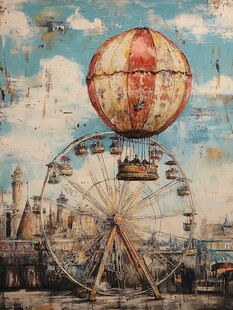 荒废的旋转飞车