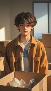 手绘追光的少年