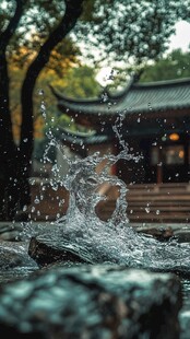 雨后的古隆中