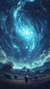 麋鹿浪漫唯美星云