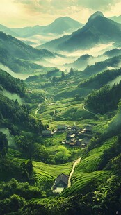 大画幅梯田风光