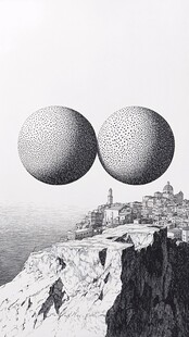 3d圆球几何装饰画