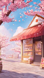 古风场景春暖花开