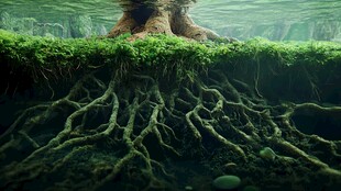 水下树根