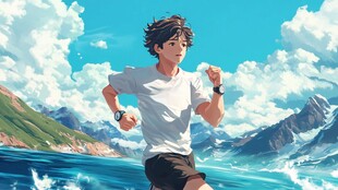 自由奔跑的少年