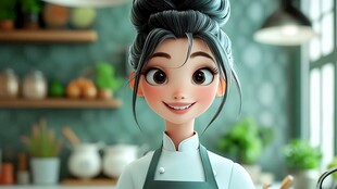 动漫女厨师