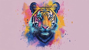 虎头插画