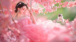 唯美花间美人