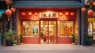 茶点店门头