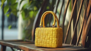 藤编手拎手工包