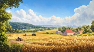 唯美农村场景