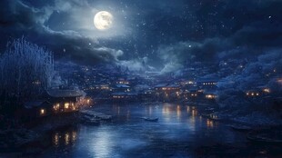 古风夜景