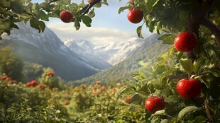 山区苹果树