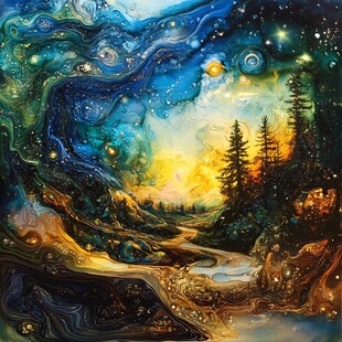 星河梦境装饰画
