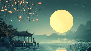 中秋唯美宽屏壁纸