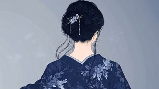 汉服女孩插画